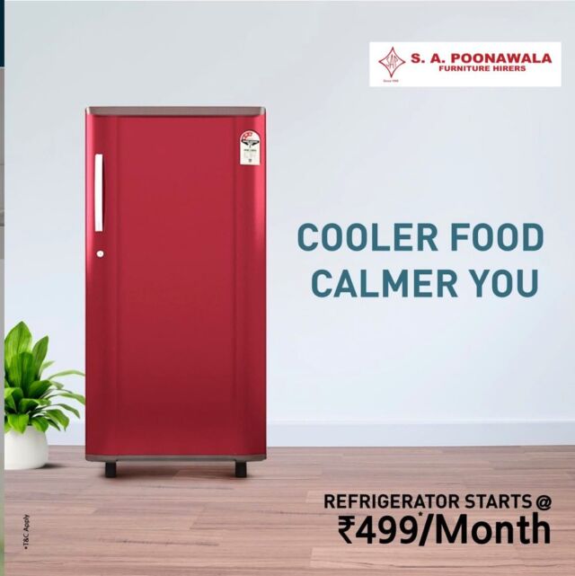 Refrigerators to keep all your food safe and fresh. It’s very important for the food we intake to be fresh as nobody wants to compromise on the freshness of the food.
#sapoonawala #rent #rentals #furniturerentals #furniturerental #furniturerent #appliancesrentals #appliances #appliancerent #refrigerator